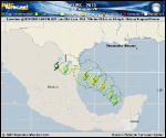 Tropical Storm ALEX forecast track map as of National Hurricane Center discussion number 13