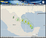 Tropical Storm ALEX forecast track map as of National Hurricane Center discussion number 14