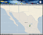 Tropical Depression ALEX forecast track map as of National Hurricane Center discussion number 26
