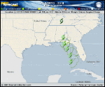 Tropical Storm Alberto forecast track map as of National Hurricane Center discussion number 8