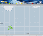 Tropical Storm CHRIS forecast track map as of National Hurricane Center discussion number 10