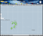 Tropical Storm CHRIS forecast track map as of National Hurricane Center discussion number 6
