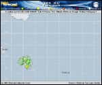 Hurricane CHRIS forecast track map as of National Hurricane Center discussion number 8