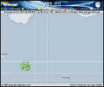 Tropical Storm CHRIS forecast track map as of National Hurricane Center discussion number 9