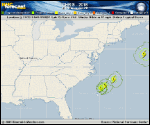 Tropical Storm Chris forecast track map as of National Hurricane Center discussion number 11