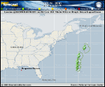Tropical Storm COLIN forecast track map as of National Hurricane Center discussion number 17