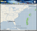 Tropical Storm COLIN forecast track map as of National Hurricane Center discussion number 9