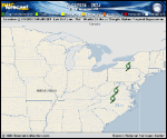 Tropical Depression  forecast track map as of National Hurricane Center discussion number 29