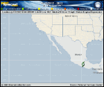 Tropical Depression  forecast track map as of National Hurricane Center discussion number 37