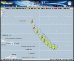Hurricane DANIELLE forecast track map as of National Hurricane Center discussion number 12