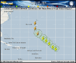 Hurricane DANIELLE forecast track map as of National Hurricane Center discussion number 14