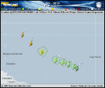 Tropical Depression SIX forecast track map as of National Hurricane Center discussion number 2