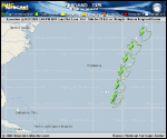 Tropical Storm Fernand forecast track map as of National Hurricane Center discussion number 2