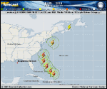Hurricane EARL forecast track map as of National Hurricane Center discussion number 27