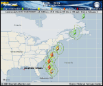 Hurricane EARL forecast track map as of National Hurricane Center discussion number 31
