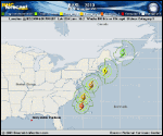 Hurricane EARL forecast track map as of National Hurricane Center discussion number 34
