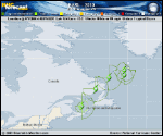 Tropical Storm EARL forecast track map as of National Hurricane Center discussion number 42