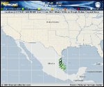Tropical Storm HELENE forecast track map as of National Hurricane Center discussion number 10