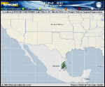 Tropical Depression HELENE forecast track map as of National Hurricane Center discussion number 12
