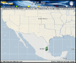 Tropical Depression HELENE forecast track map as of National Hurricane Center discussion number 13