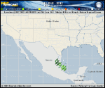 Tropical Storm HELENE forecast track map as of National Hurricane Center discussion number 9