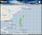 Tropical Storm FIONA forecast track map as of National Hurricane Center discussion number 11