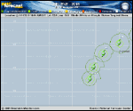 Tropical Storm Helene forecast track map as of National Hurricane Center discussion number 29