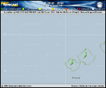Tropical Storm Helene forecast track map as of National Hurricane Center discussion number 36