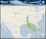 Tropical Storm ISAAC forecast track map as of National Hurricane Center discussion number 24