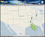 Tropical Storm ISAAC forecast track map as of National Hurricane Center discussion number 29