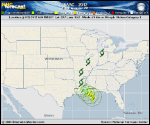 Hurricane ISAAC forecast track map as of National Hurricane Center discussion number 31
