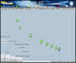 Tropical Depression TEN forecast track map as of National Hurricane Center discussion number 4