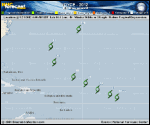Tropical Depression JOYCE forecast track map as of National Hurricane Center discussion number 8