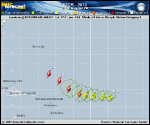 Hurricane IGOR forecast track map as of National Hurricane Center discussion number 16
