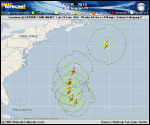 Hurricane IGOR forecast track map as of National Hurricane Center discussion number 42