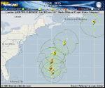 Hurricane IGOR forecast track map as of National Hurricane Center discussion number 44