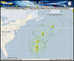 Hurricane IGOR forecast track map as of National Hurricane Center discussion number 45
