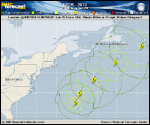 Hurricane IGOR forecast track map as of National Hurricane Center discussion number 48