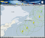 Hurricane IGOR forecast track map as of National Hurricane Center discussion number 51