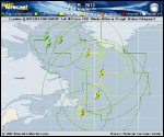 Hurricane IGOR forecast track map as of National Hurricane Center discussion number 54