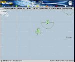 Tropical Storm KIRK forecast track map as of National Hurricane Center discussion number 18