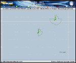 Tropical Storm KIRK forecast track map as of National Hurricane Center discussion number 20