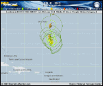 Hurricane LESLIE forecast track map as of National Hurricane Center discussion number 29