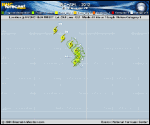 Hurricane MICHAEL forecast track map as of National Hurricane Center discussion number 11