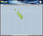 Hurricane MICHAEL forecast track map as of National Hurricane Center discussion number 15