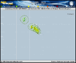 Hurricane MICHAEL forecast track map as of National Hurricane Center discussion number 21