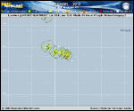 Hurricane MICHAEL forecast track map as of National Hurricane Center discussion number 24
