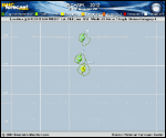 Hurricane MICHAEL forecast track map as of National Hurricane Center discussion number 31