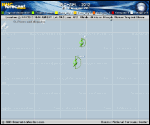 Tropical Storm MICHAEL forecast track map as of National Hurricane Center discussion number 34