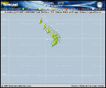 Tropical Storm MICHAEL forecast track map as of National Hurricane Center discussion number 9